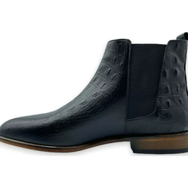vinci_leather_the_sirocco_4.webp Clearance Vinci Leather Shoes Vinci Leather The Sirocco Leather Chelsea Dress Boot (14546) Black