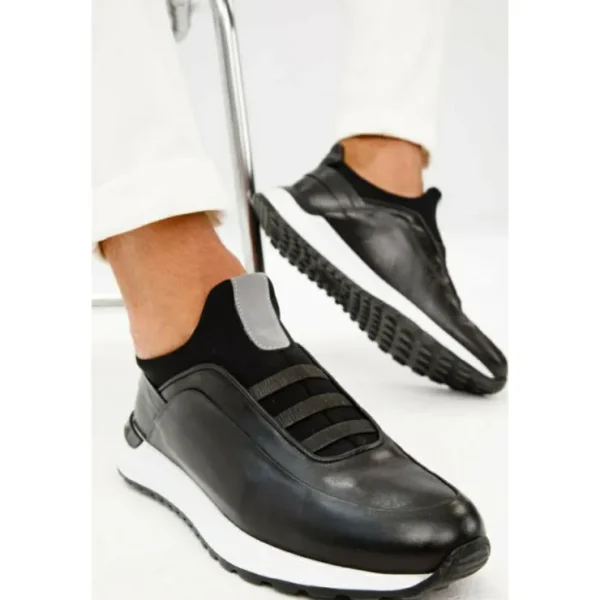 vinci_leather_the_sonoma__1-3.webp Hot Vinci Leather Shoes Vinci Leather The Sonoma Plain Leather Sneaker (D2122T) Black