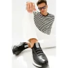 Hot Vinci Leather Shoes Vinci Leather The Sonoma Plain Leather Sneaker (D2122T) Black