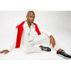 Best Vinci Leather Shoes Vinci Leather The Sonoma Black / Red Leather Sneaker (15018)
