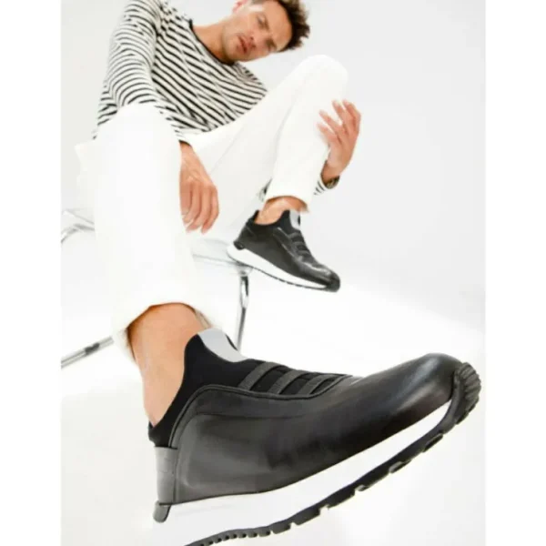 vinci_leather_the_sonoma__5-1.webp Hot Vinci Leather Shoes Vinci Leather The Sonoma Plain Leather Sneaker (D2122T) Black