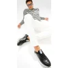 Hot Vinci Leather Shoes Vinci Leather The Sonoma Plain Leather Sneaker (D2122T) Black