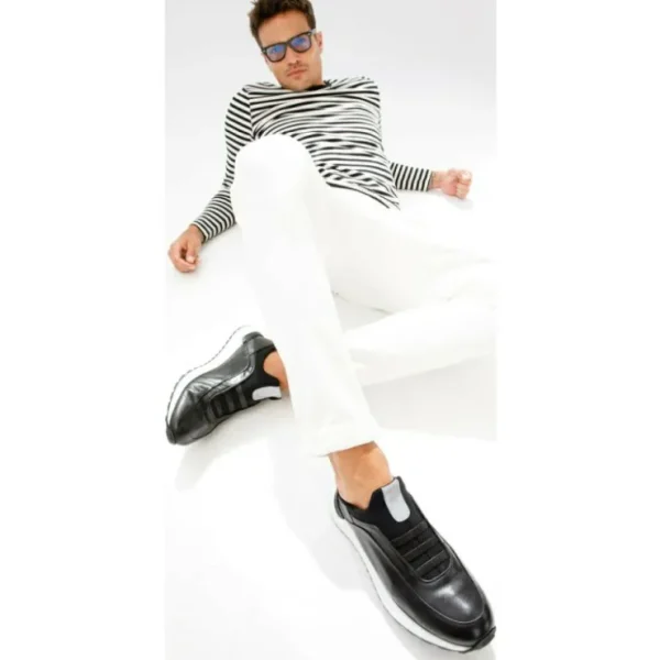vinci_leather_the_sonoma__8-1.webp Hot Vinci Leather Shoes Vinci Leather The Sonoma Plain Leather Sneaker (D2122T) Black