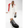 Best Vinci Leather Shoes Vinci Leather The Sonoma Black / Red Leather Sneaker (15018)