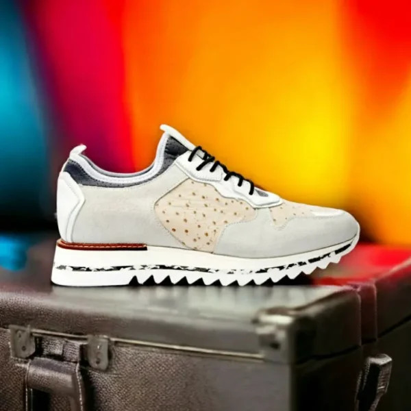 Fashion Vinci Leather Shoes Vinci Leather The Sopez Leather Sneaker (15135) White