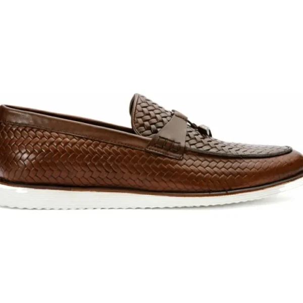 Hot Vinci Leather Shoes Vinci Leather The Sperry Leather Tassel Loafer Brown