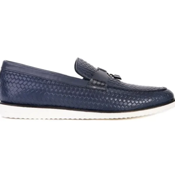 Shop Vinci Leather Shoes Vinci Leather The Sperry Leather Tassel Loafer Blue