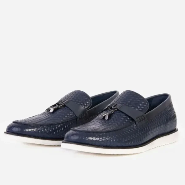 Shop Vinci Leather Shoes Vinci Leather The Sperry Leather Tassel Loafer Blue