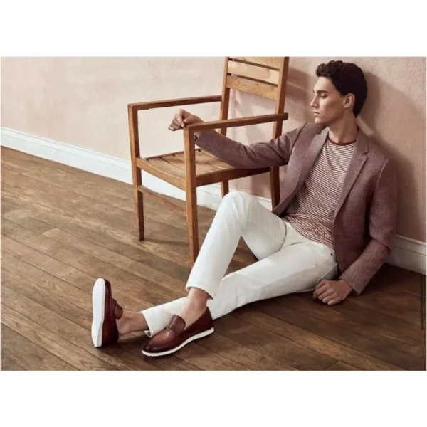 Hot Vinci Leather Shoes Vinci Leather The Sperry Leather Tassel Loafer Brown