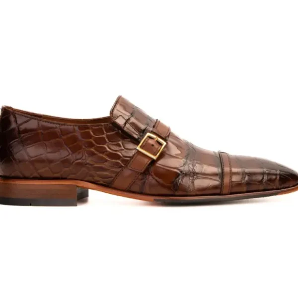 vinci_leather_the_strat_s_0.webp Fashion Vinci Leather Shoes Vinci Leather The Strat Single Monk Strap Shoes Brown