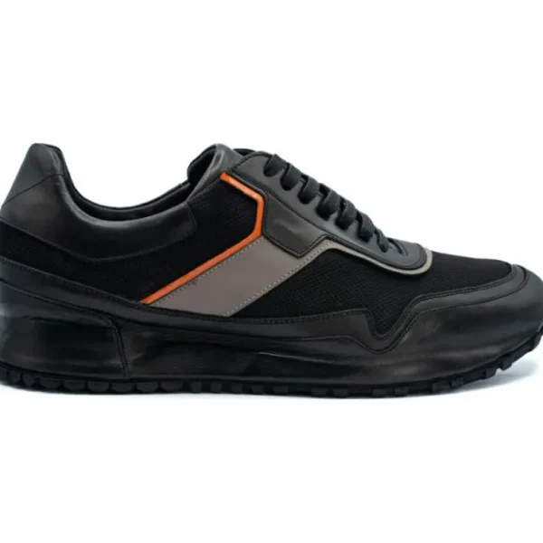 vinci_leather_the_tach_bl_0.webp Clearance Vinci Leather Shoes Vinci Leather The Tach Leather Sneaker (D-500T) Black
