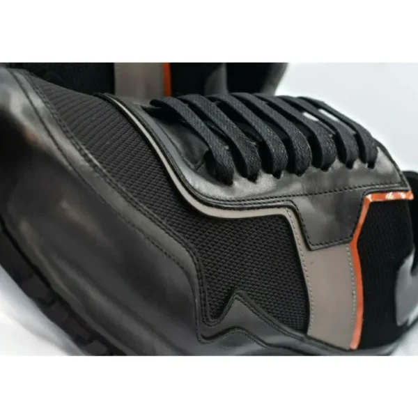 vinci_leather_the_tach_bl_2.webp Clearance Vinci Leather Shoes Vinci Leather The Tach Leather Sneaker (D-500T) Black