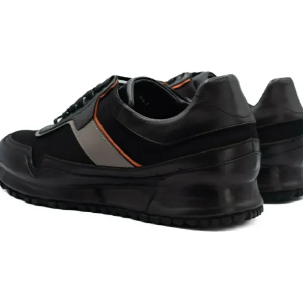 vinci_leather_the_tach_bl_5.webp Clearance Vinci Leather Shoes Vinci Leather The Tach Leather Sneaker (D-500T) Black