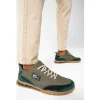 Best Vinci Leather Shoes Vinci Leather The Tiran Leather Sneaker (15160) Green