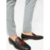 Online Vinci Leather Shoes Vinci Leather The Vatra Woven Double Monk Strap Shoe Black