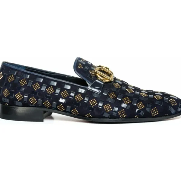 vinci_leather_the_vicino__0-2.webp Fashion Vinci Leather Shoes Vinci Leather The Vicino Shoe Bit Dress Loafer (11621-1) Navy