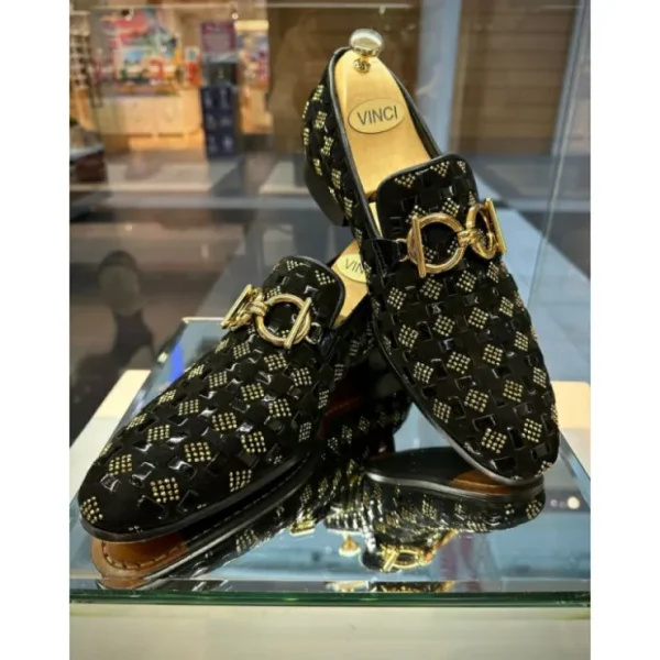 vinci_leather_the_vicino__2-1.webp Sale Vinci Leather Shoes Vinci Leather The Vicino Shoe Bit Dress Loafer (11621-1) Black