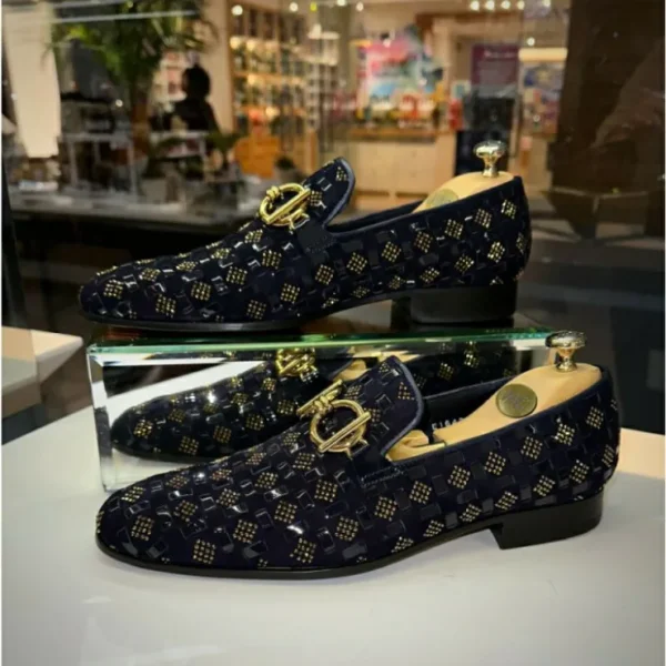 vinci_leather_the_vicino__2-2.webp Fashion Vinci Leather Shoes Vinci Leather The Vicino Shoe Bit Dress Loafer (11621-1) Navy