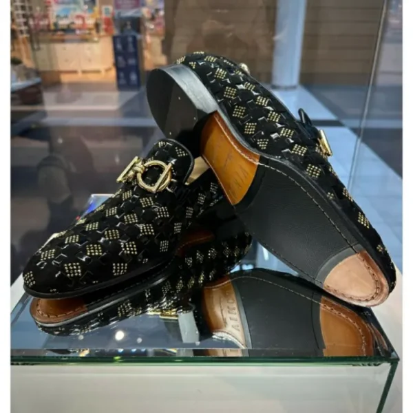 vinci_leather_the_vicino__3-1.webp Sale Vinci Leather Shoes Vinci Leather The Vicino Shoe Bit Dress Loafer (11621-1) Black
