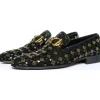 Sale Vinci Leather Shoes Vinci Leather The Vicino Shoe Bit Dress Loafer (11621-1) Black