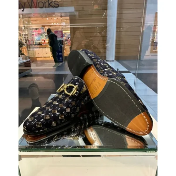 vinci_leather_the_vicino__5-2.webp Fashion Vinci Leather Shoes Vinci Leather The Vicino Shoe Bit Dress Loafer (11621-1) Navy