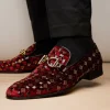Cheap Vinci Leather Shoes Vinci Leather The Vicino Shoe Bit Dress Loafer Limited Edition (11621-1) Burgundy