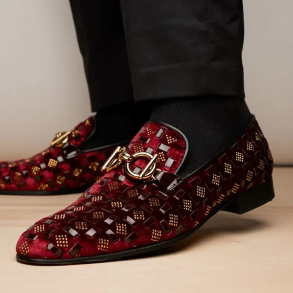 Cheap Vinci Leather Shoes Vinci Leather The Vicino Shoe Bit Dress Loafer Limited Edition (11621-1) Burgundy
