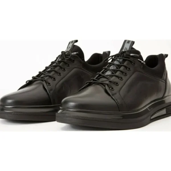 Online Vinci Leather Shoes Vinci Leather The Vilnius Leather Sneaker Black