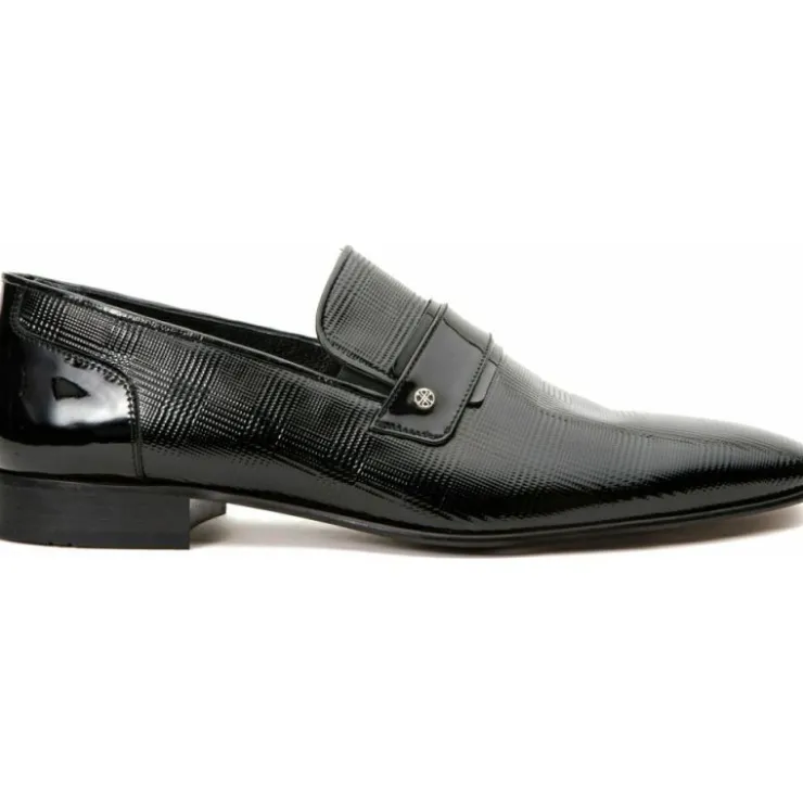 Hot Vinci Leather Shoes Vinci Leather The Warsaw Shoe Leather Bit Loafer (2004) Black