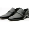 Hot Vinci Leather Shoes Vinci Leather The Warsaw Shoe Leather Bit Loafer (2004) Black