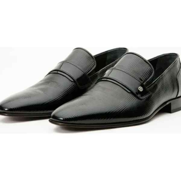 vinci_leather_the_warsaw__1.webp Hot Vinci Leather Shoes Vinci Leather The Warsaw Shoe Leather Bit Loafer (2004) Black