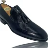 Clearance Vinci Leather Shoes Vinci Leather The Washington Dark Blue Leather Tassel Loafer (10661) DarkBlue