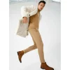 Store Vinci Leather Shoes Vinci Leather The Wellington Handwoven Leather Boot With A Zipper (12721 T-5) Brown