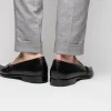 New Zelli Alba Calfskin Loafers Black / White (15-300-BKW)