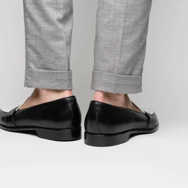 zelli_alba_calfskin_loafe_12.webp New Zelli Alba Calfskin Loafers Black / White (15-300-BKW)