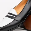 New Zelli Alba Calfskin Loafers Black / White (15-300-BKW)