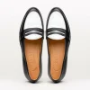 New Zelli Alba Calfskin Loafers Black / White (15-300-BKW)