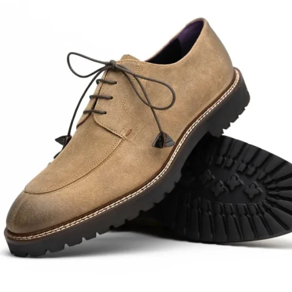 Sale Zelli Campo Suede Goatskin / Wax Lace-up Shoes (26-224-) Oak