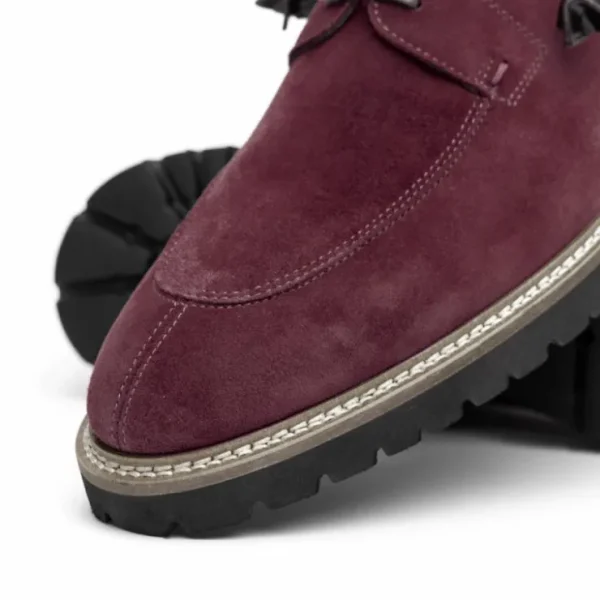 zelli_campo_suede_goatski_3-2.webp Cheap Zelli Campo Suede Goatskin Lace-up Shoes (26-220-BDX) Bordeaux