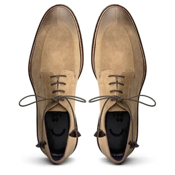 Sale Zelli Campo Suede Goatskin / Wax Lace-up Shoes (26-224-) Oak