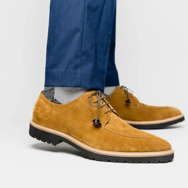 zelli_campo_suede_goatski_7-2.webp Hot Zelli Campo Suede Goatskin Lace-up Shoes (26-220-TAB) Tobacco