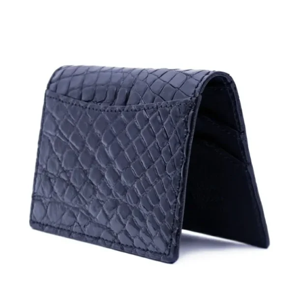 zelli_crocodile_card_case_0.webp Discount Zelli Crocodile Card Case Black