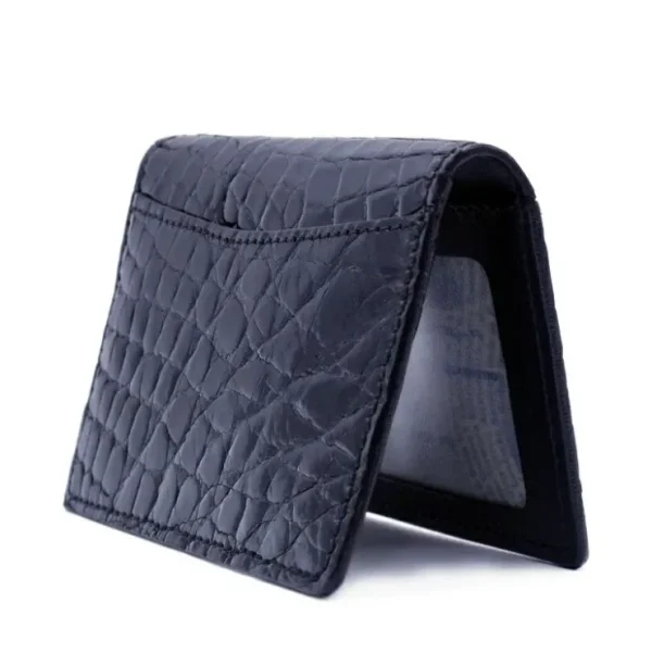 zelli_crocodile_card_case_1.webp Discount Zelli Crocodile Card Case Black