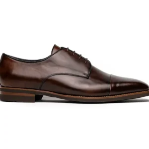 Shop Zelli Enzo Cap Toe Shoes (25-550-CST) Chestnut