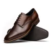 Shop Zelli Enzo Cap Toe Shoes (25-550-CST) Chestnut