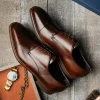 Shop Zelli Enzo Cap Toe Shoes (25-550-CST) Chestnut