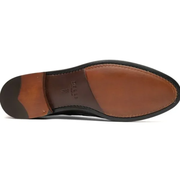zelli_franco_calfskin_han_1.webp Cheap Zelli Franco Calfskin Hand Painted Tassel Loafers (15-586-BLK) Black