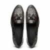 Store Zelli Franco Crocodile Tassel Loafers (11-582-NIC) Nicotine