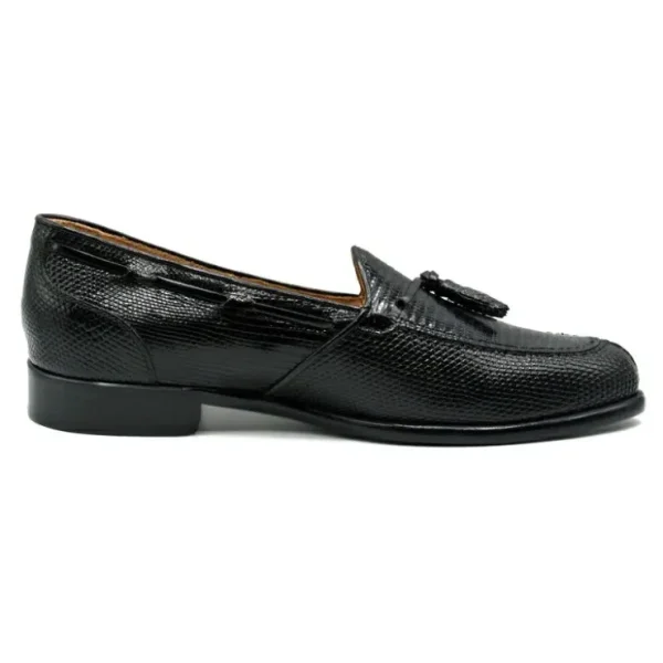 zelli_franco_lizard_tasse_2-1.webp Store Zelli Franco Lizard Tassel Loafers (14-580-BLK) Black