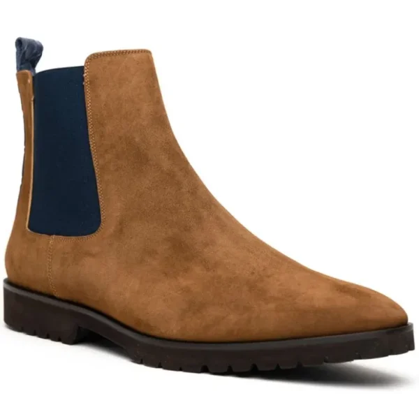 zelli_gianna_suede_chelse_1.webp Online Zelli Gianna Suede Chelsea Boots Cognac / Navy (46-210-CGN)